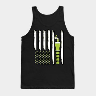 St. Patrick's Day Green Beer Flag Tank Top